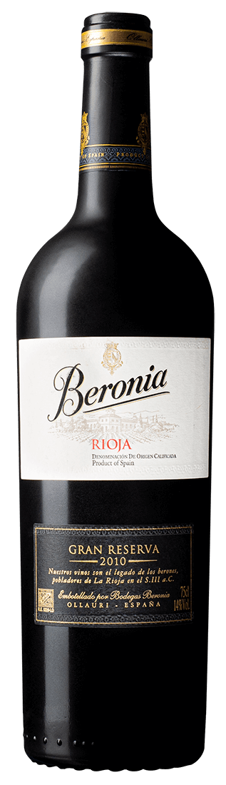 en vinflaska beronia gran reserva