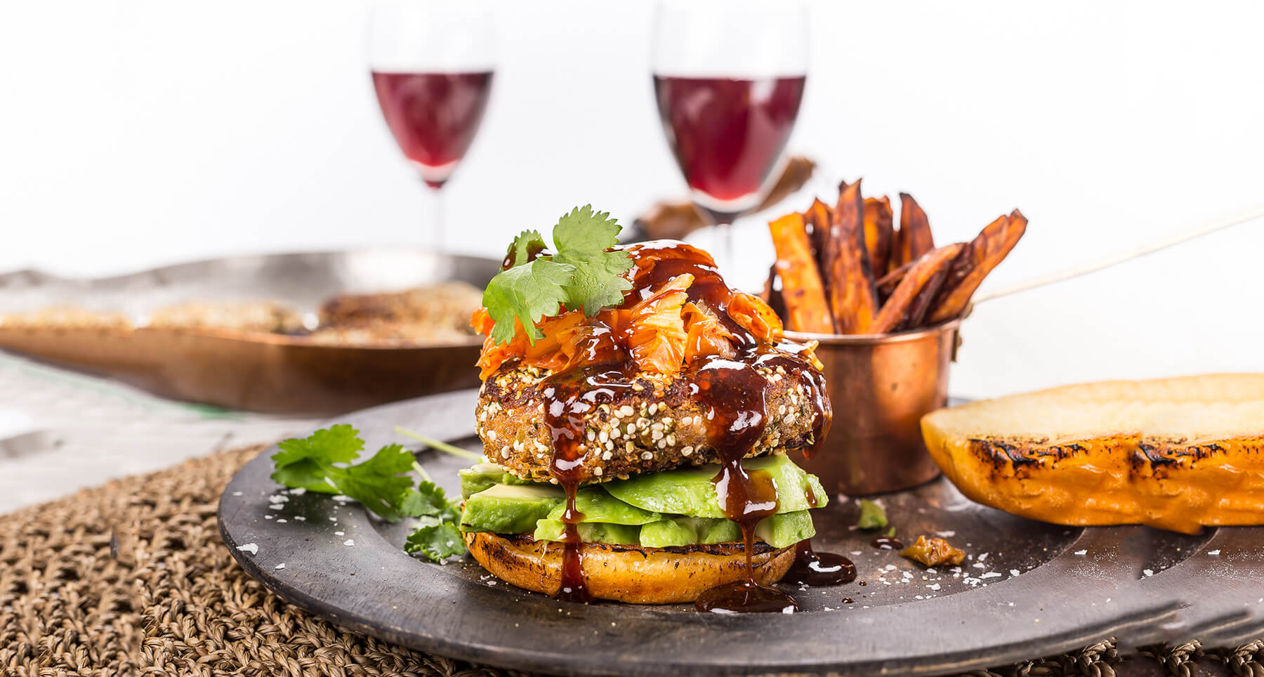 en hamburgare vegansk