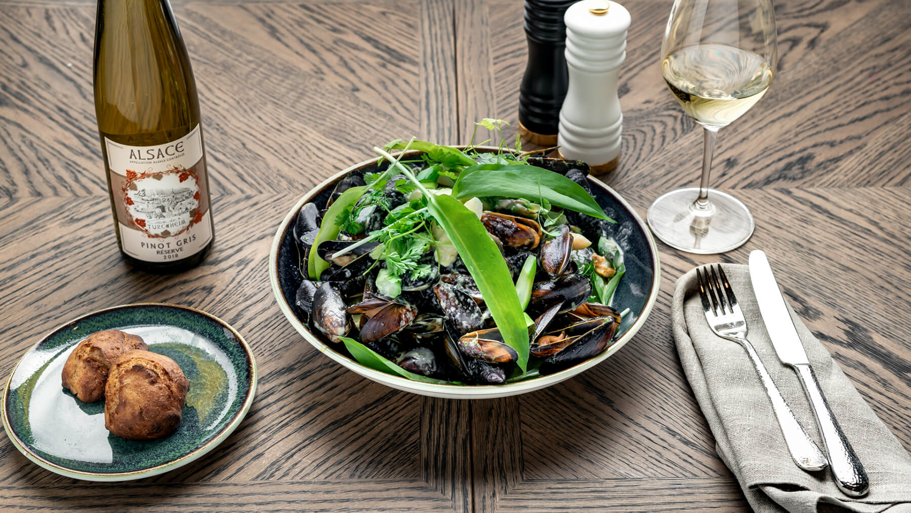 Moules marinières med smak av Gotland