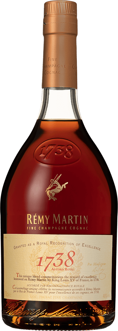 cognac flaska remy martin 1738