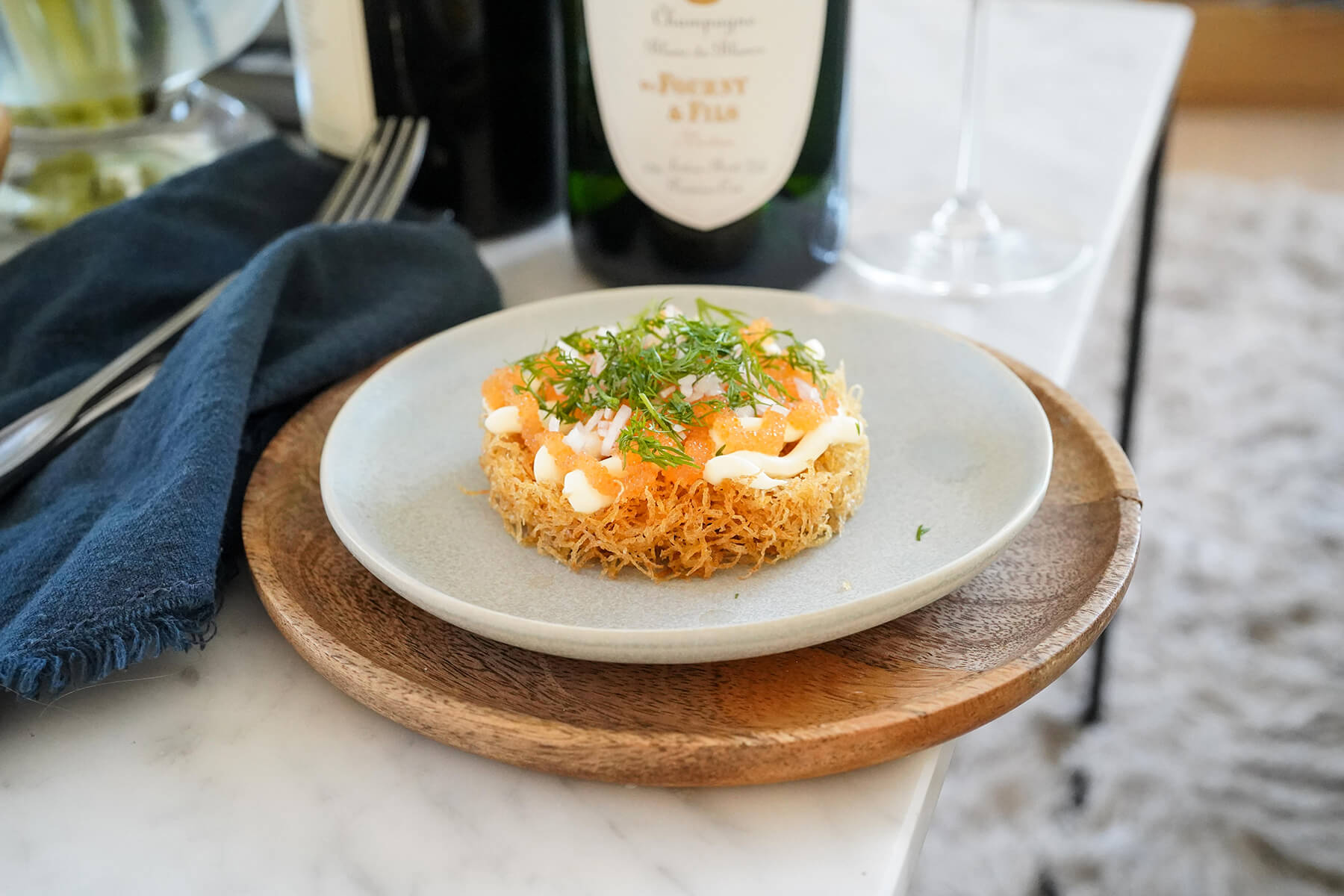 Lyxigt löjroms-tilltugg