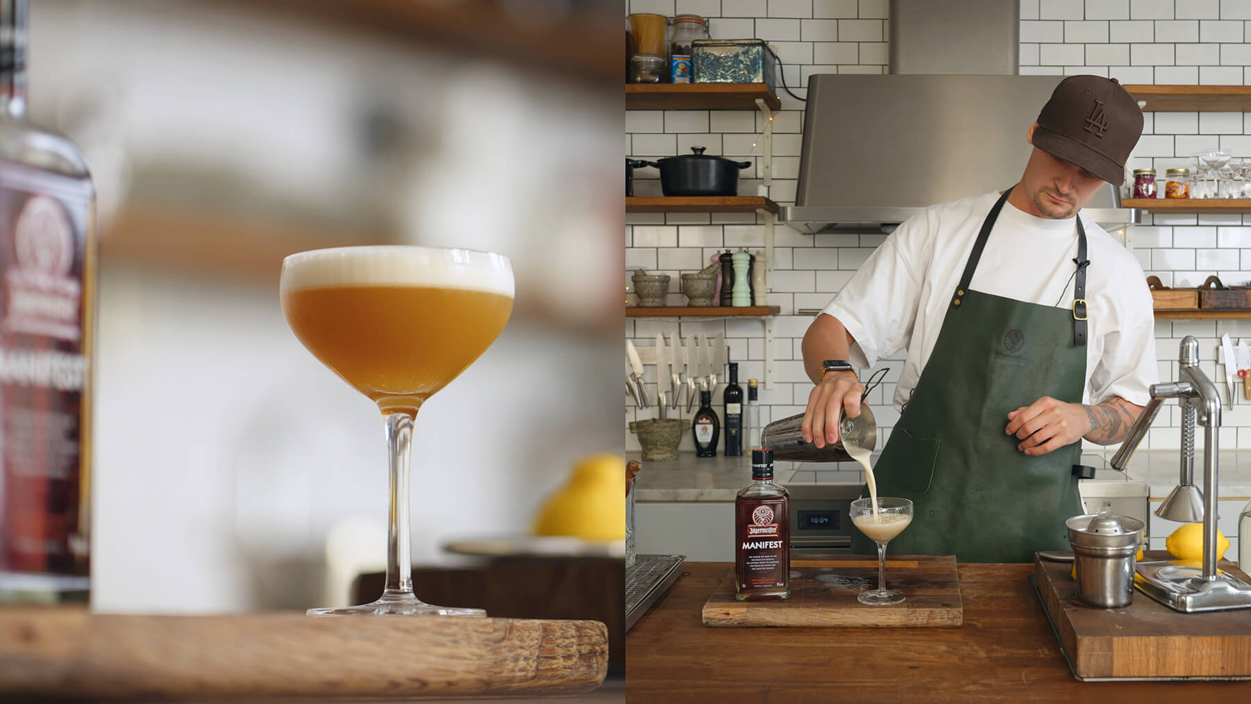 fredrik med drink manifest jägermeister sour