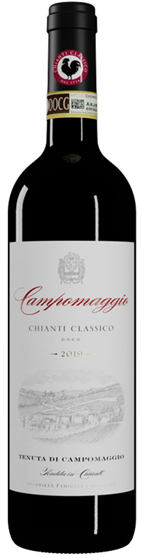 en flaska rödvin från toscana