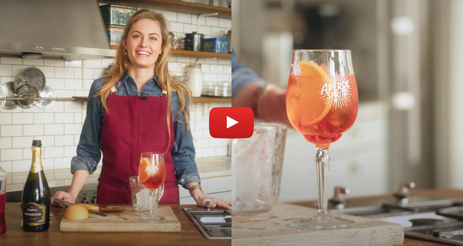 Alice blandar en aperol spritz