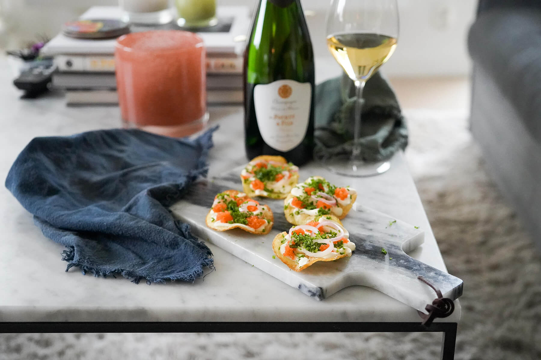 hemgjorda chips med champagne