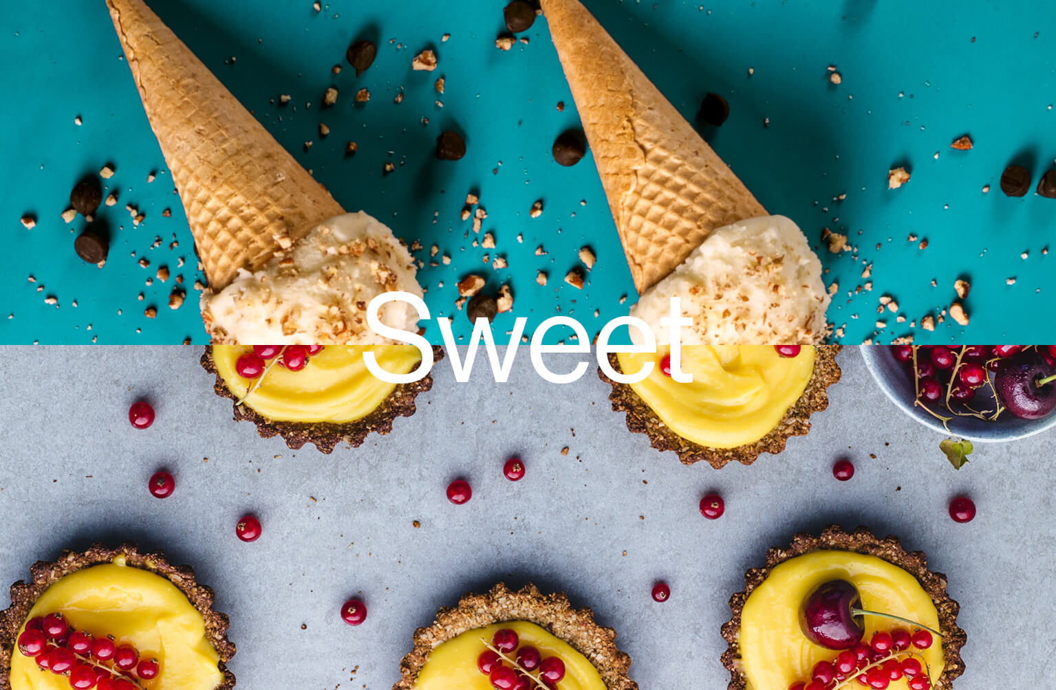 smaktyp med söta viner glass och dessert