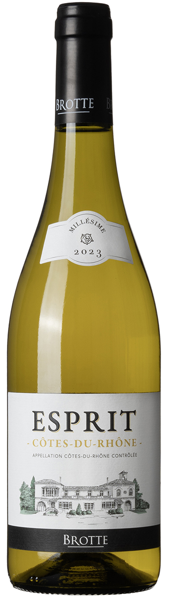 en flaska vitt vin från thone