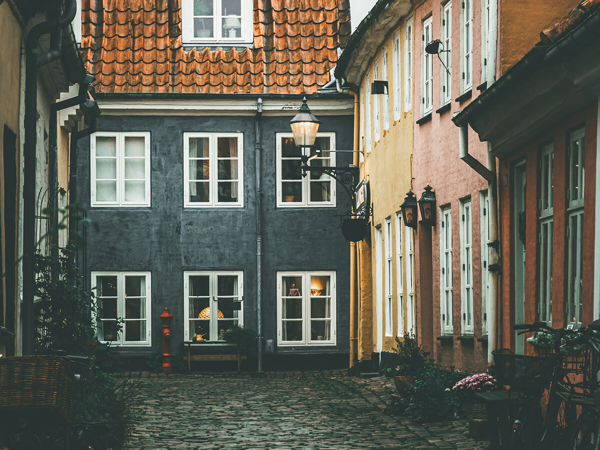 ett danskt hus i köpenhamn