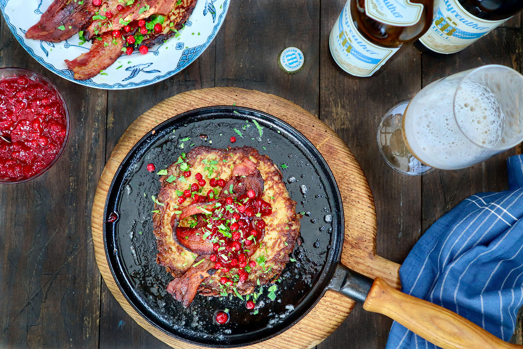 rårörda lingon med raggmunk