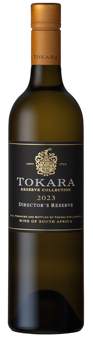 en flaska vitt vin tokara