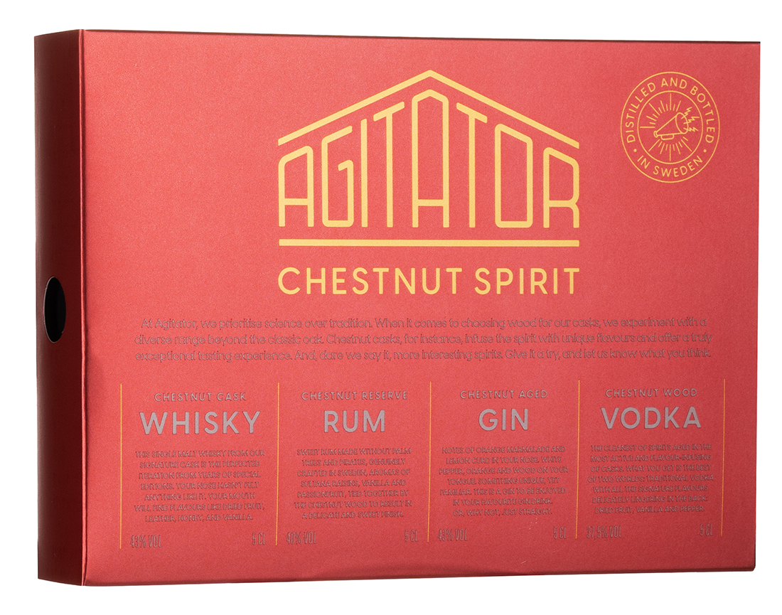 agitator 4 pack röd låda