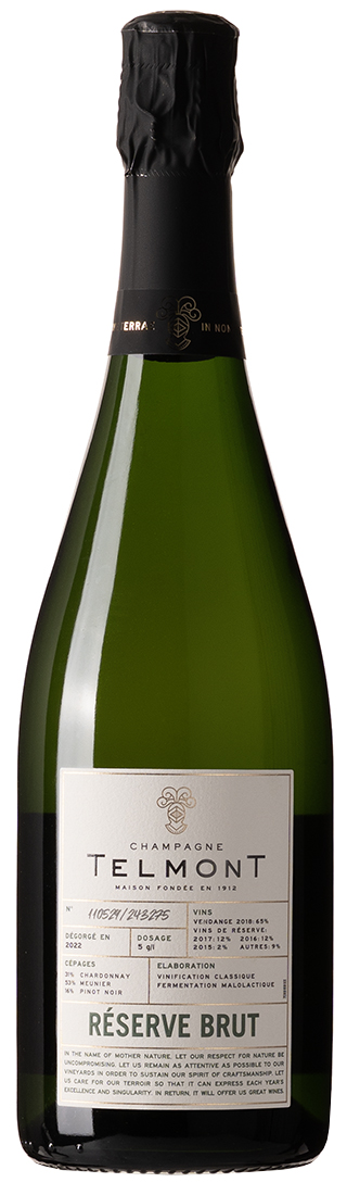 en flaska champagne från telmont