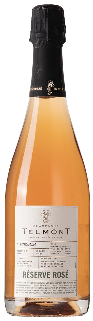 en flaska mousserande vin rose